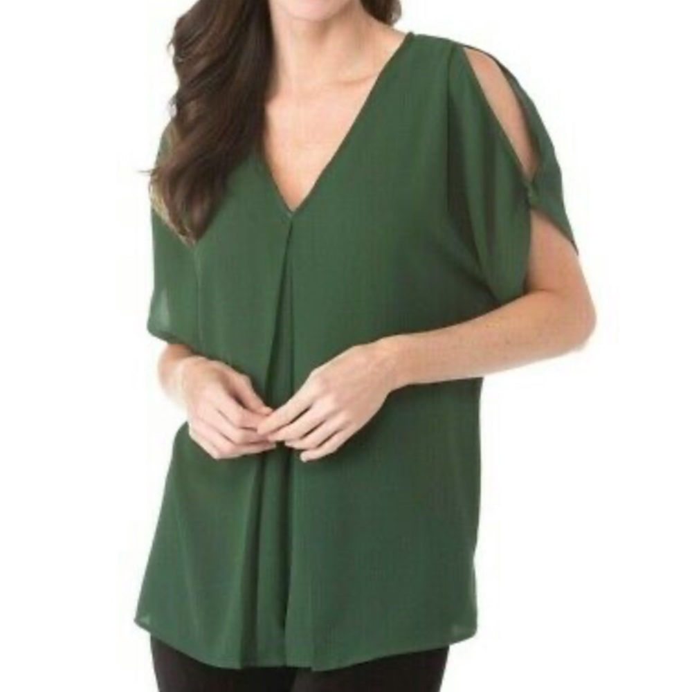 MICHAEL Michael Kors | blue cold shoulder blouse